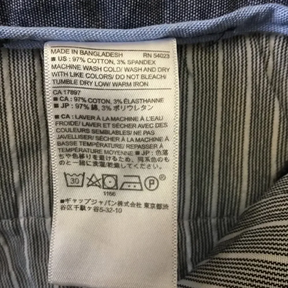 Banana Republic Black Men's Flat Front Aiden Strength Chinos